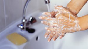 cleaning skin